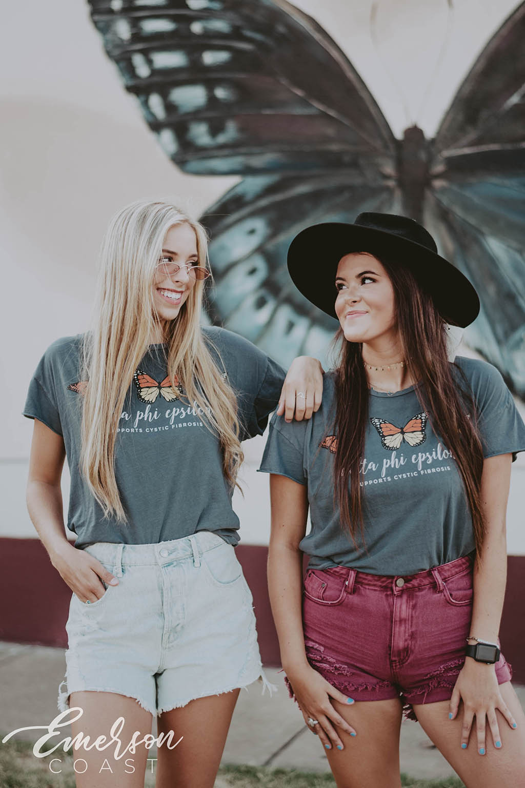 Delta Phi Epsilon Butterfly Philanthropy T-shirt