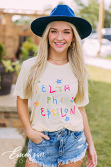 Delta Phi Epsilon Light Yellow PR Tee
