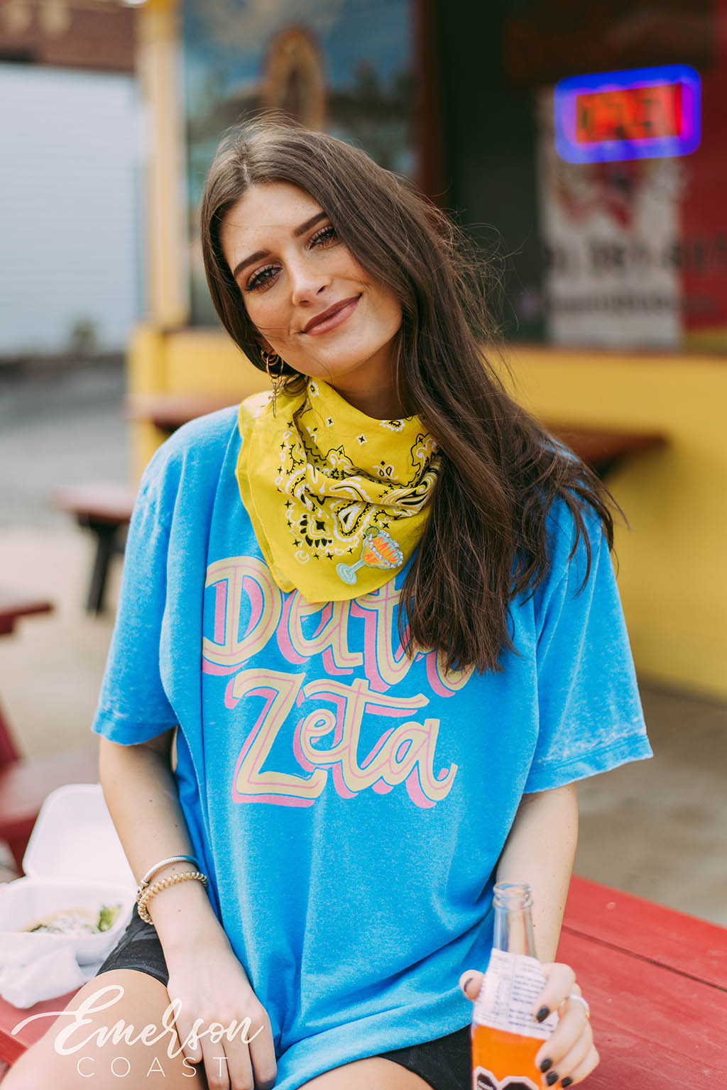 Delta Zeta Summer Acid Wash Tee