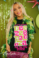 Delta Zeta Bid Day DeeZee-Palooza Black Tee