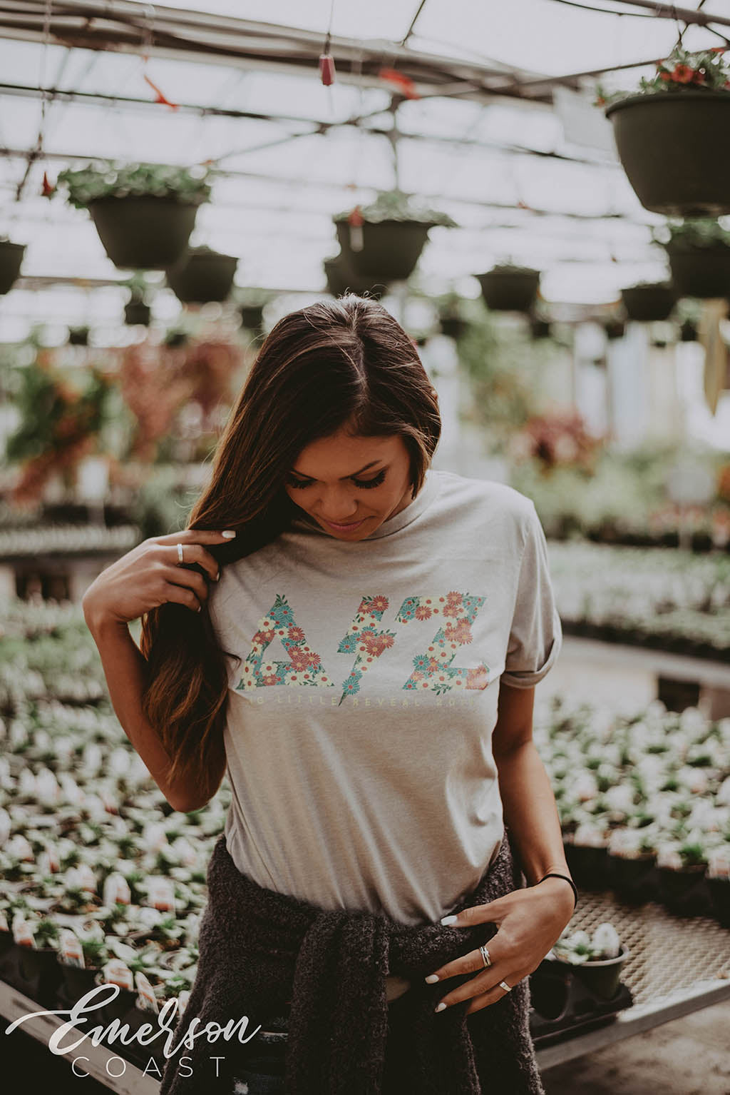 Delta Zeta Floral Big Little Tshirt