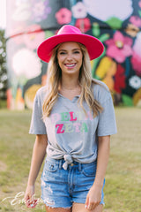 Delta Zeta Light Gray Notch Tee