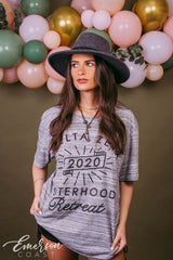 Delta Zeta Heather Grey Sisterhood Retreat Tshirt