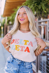 Delta Zeta Colorful Recruitment Tee