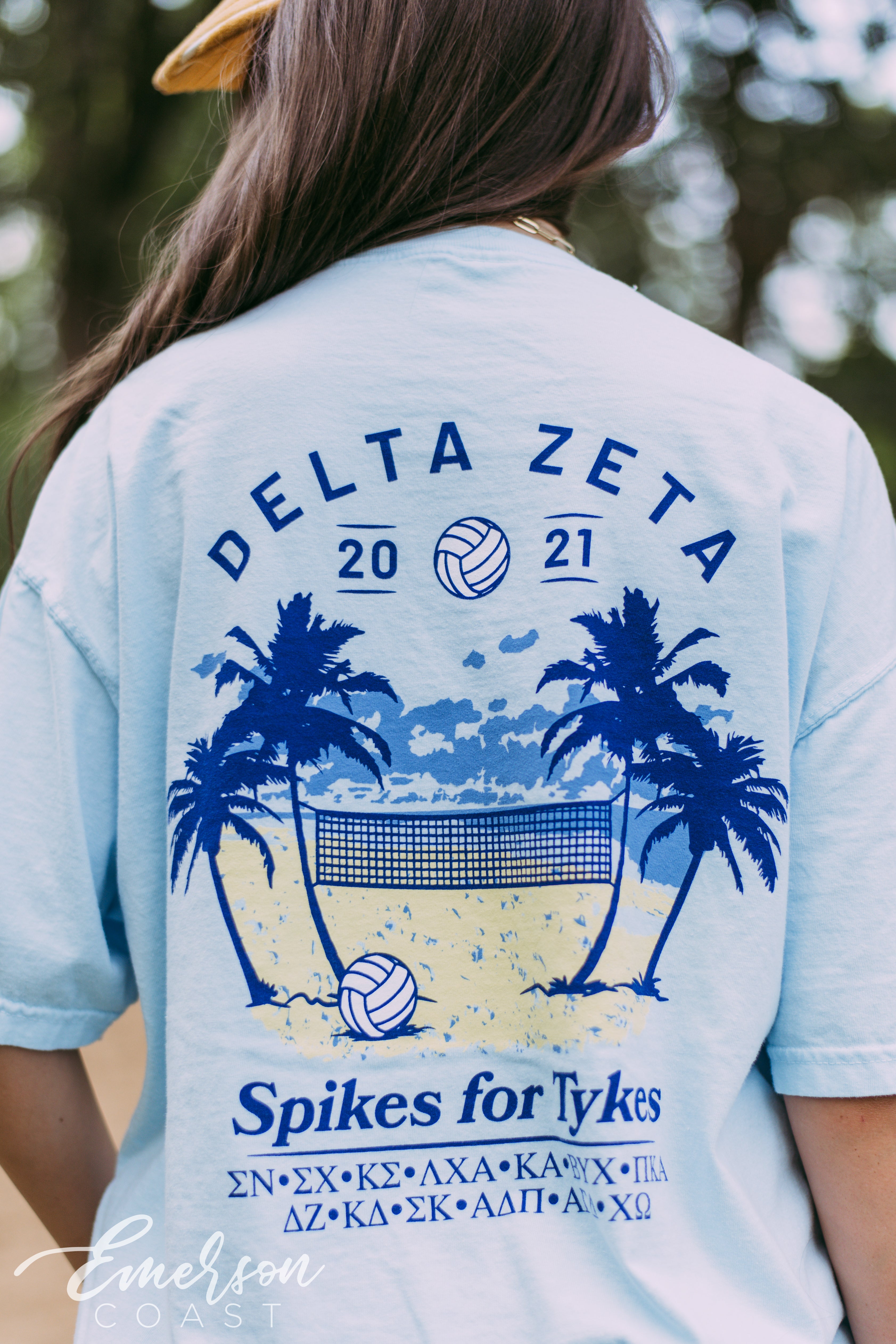 Delta Zeta Spikes for Tykes Philanthropy Tee Emerson Coast