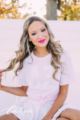 Delta Zeta PR Script Floral Tee
