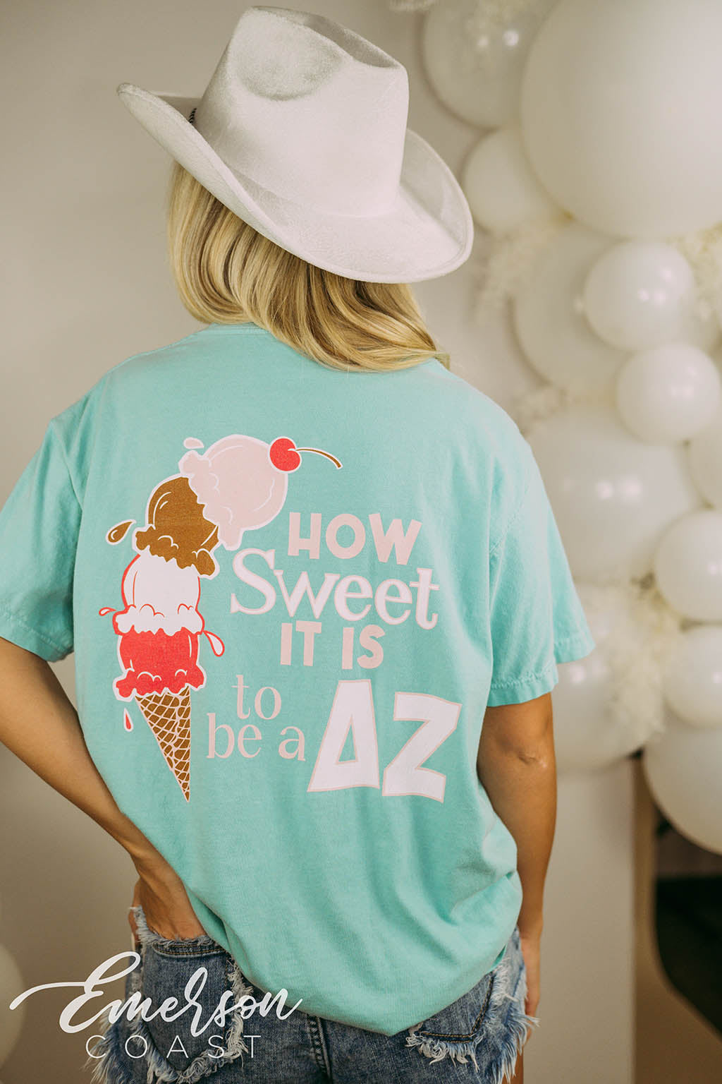 Delta Zeta PR Ice Cream Cone Tee
