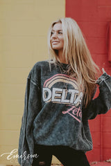 Delta Zeta Rainbow Corduroy Crewneck