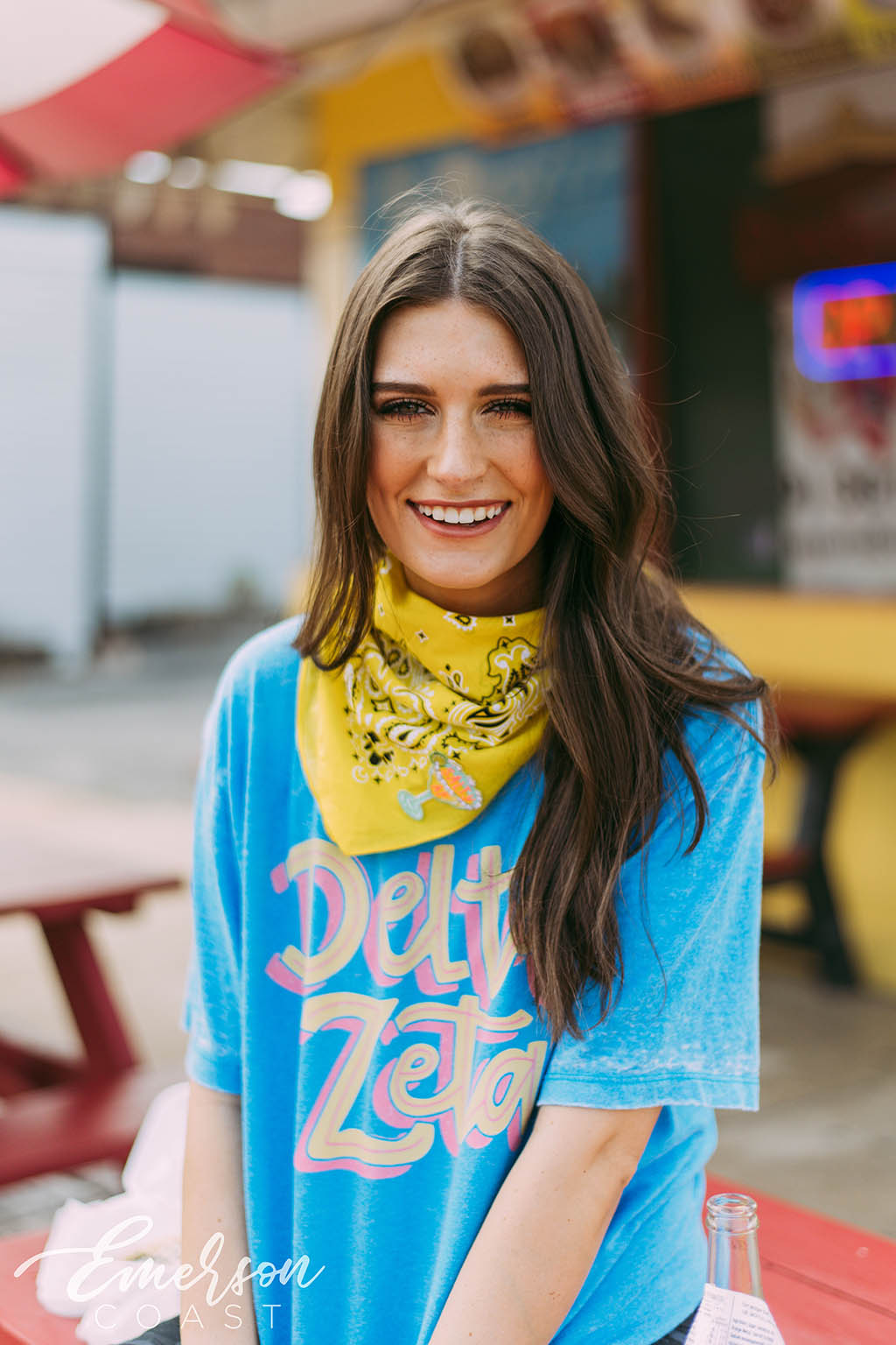 Delta Zeta Summer Acid Wash Tee