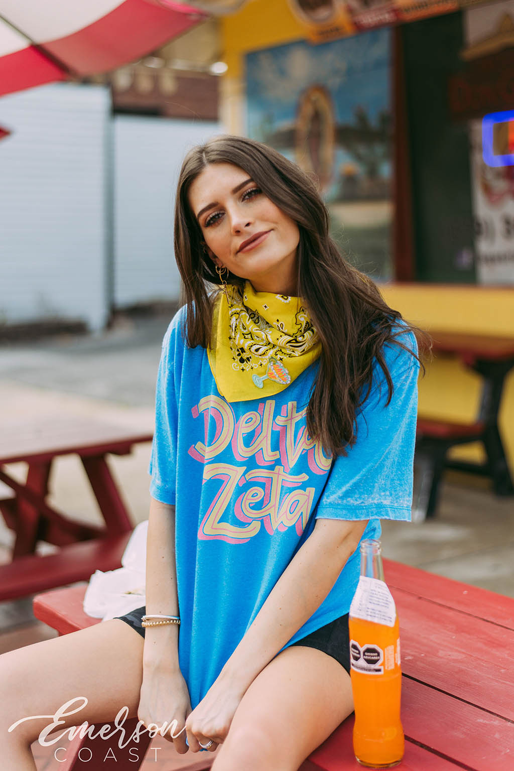 Delta Zeta Summer Acid Wash Tee