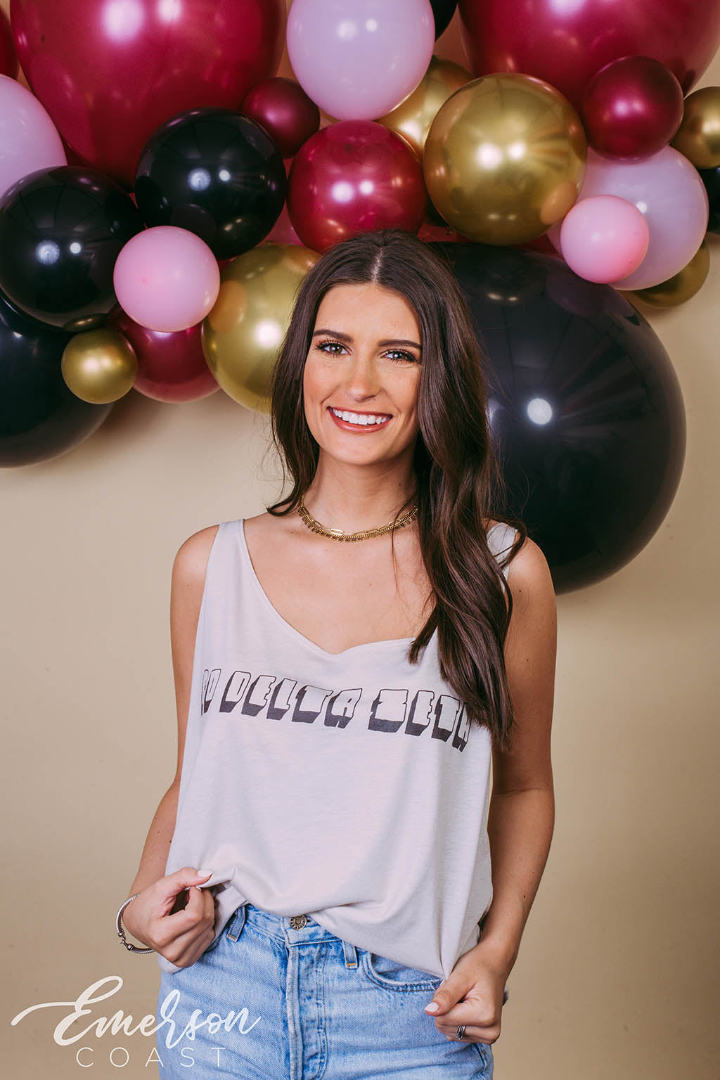 Delta Zeta Slouchy Tank