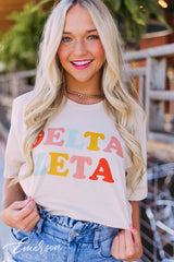 Delta Zeta Colorful Recruitment Tee