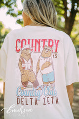 Delta Zeta Social Country vs Country Club Tee