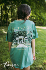 Delta Zeta Spring Formal Green Tee