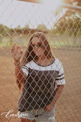 Delta Zeta Baseball PR T-shirt