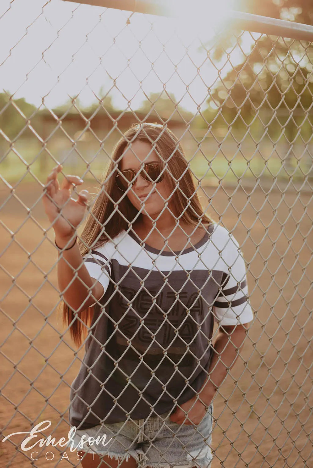 Delta Zeta Baseball PR T-shirt