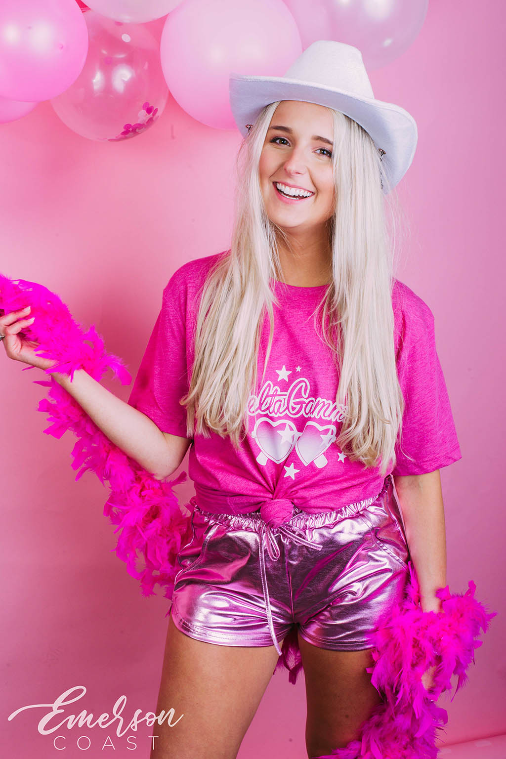 Delta Gamma Barbie Pink Bid Day Tee