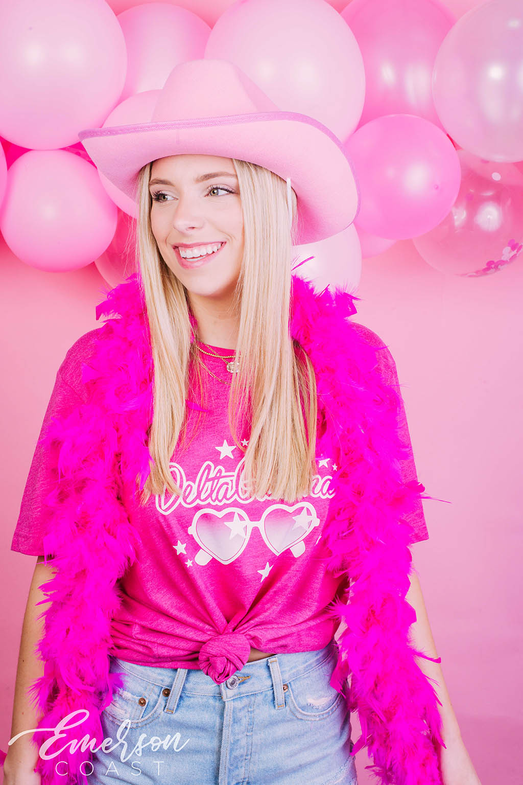 Delta Gamma Barbie Pink Bid Day Tee