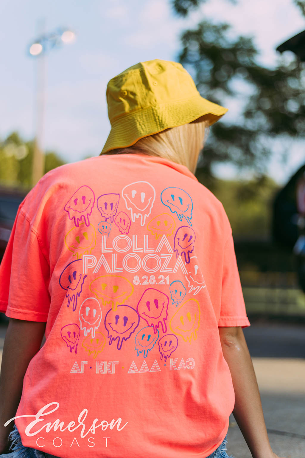 Delta Gamma Lolla Palooza Smiley Tee
