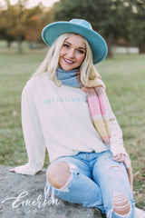 Delta Gamma Simple Ivory Long Sleeve Tshirt