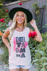 Delta Gamma Butterfly Muscle Tank