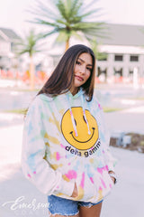 Delta Gamma Tie Dye Smile Hoodie