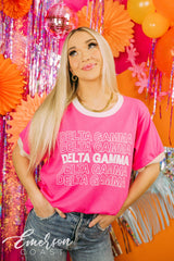 Delta Gamma Recruitment Repeating Ringer Tee
