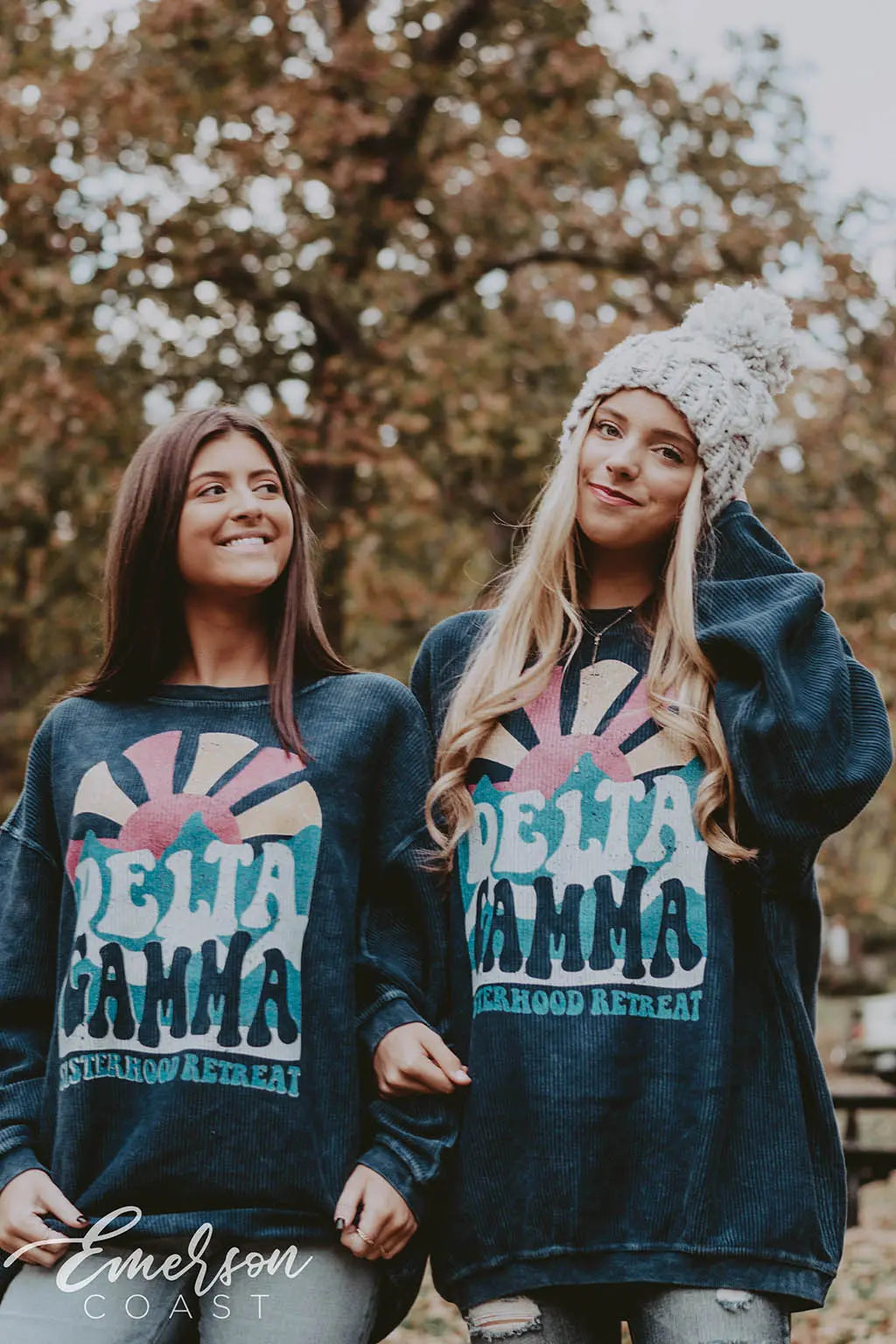 Delta Gamma Sisterhood Retreat Corduroy Crewneck