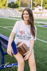 Delta Phi Epsilon Game Day Football Cartoon Characters Tee