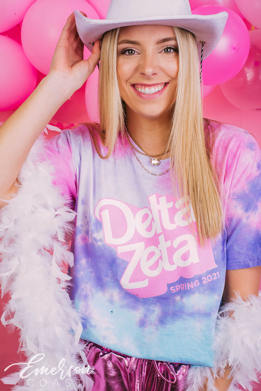 Delta Zeta Barbie Bid Day Tie Dye Tee