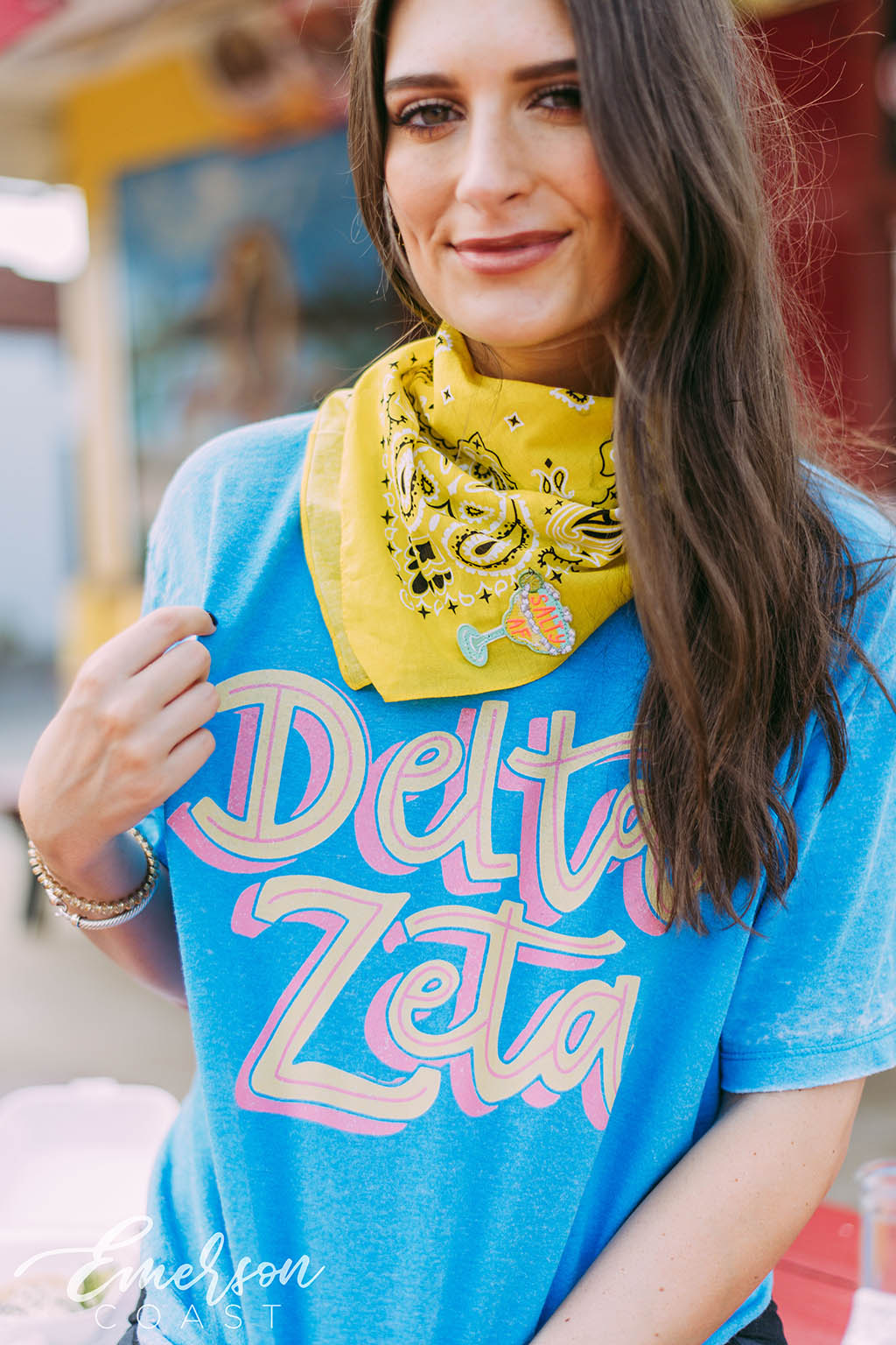 Delta Zeta Summer Acid Wash Tee