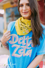 Delta Zeta Summer Acid Wash Tee
