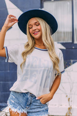Delta Zeta Retro Ringer Tee