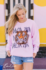 Delta Zeta Tiger Graphic Sweatshirt