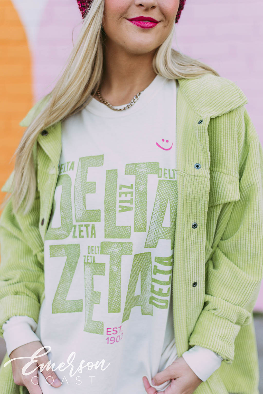 Delta Zeta Ivory Long Sleeve Tee