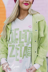 Delta Zeta Ivory Long Sleeve Tee