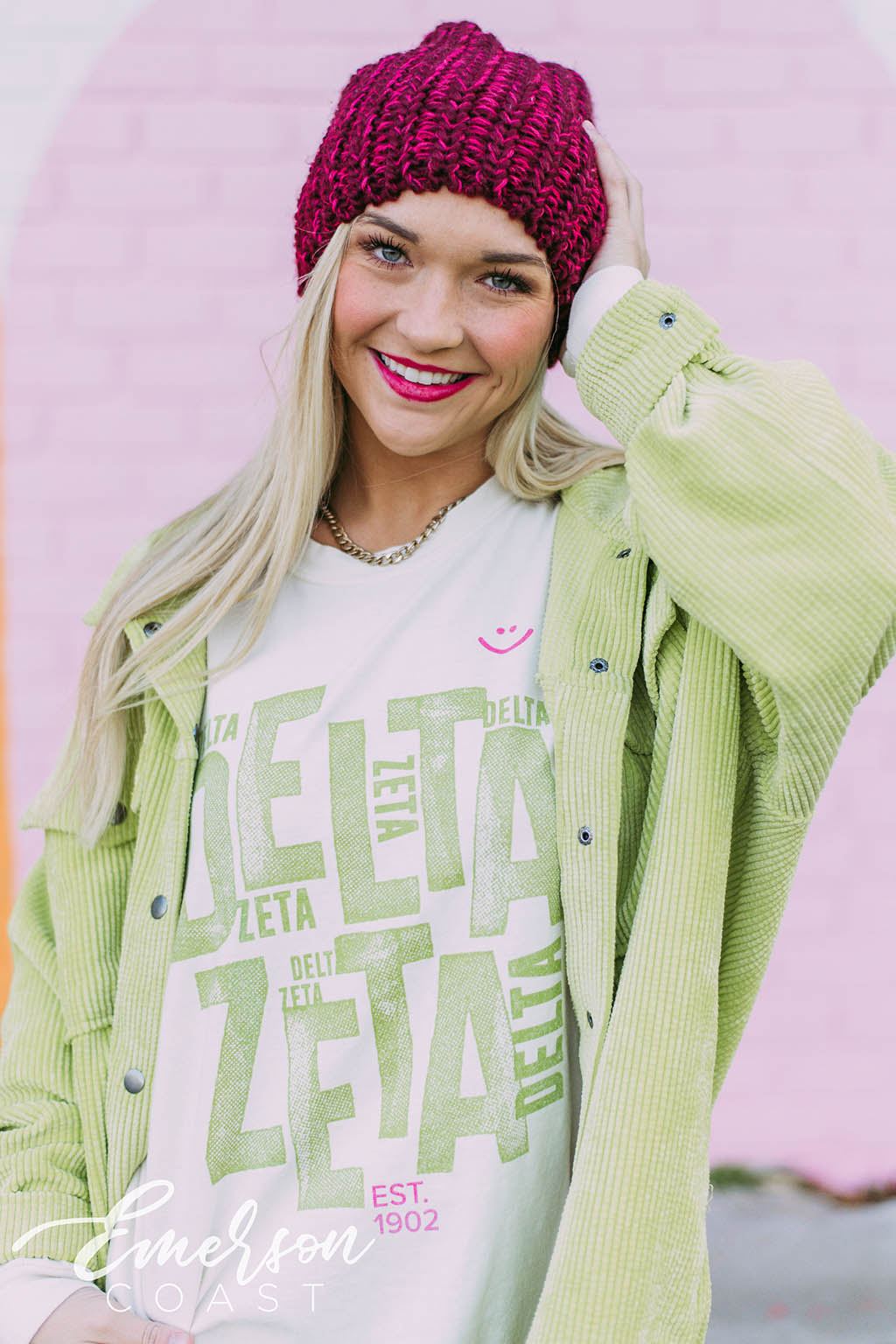 Delta Zeta Ivory Long Sleeve Tee