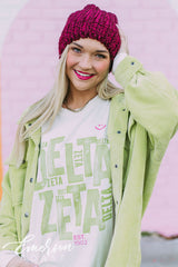 Delta Zeta Ivory Long Sleeve Tee