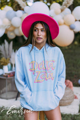 Delta Zeta Retro Mineral Wash Hoodie