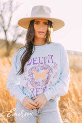 Delta Zeta Cheetah Graphic Long Sleeve