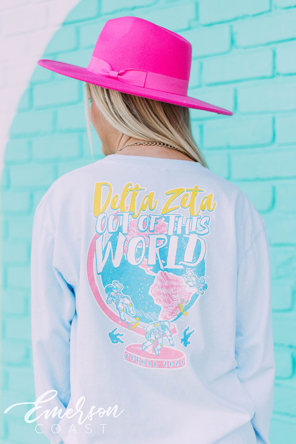 Delta Zeta Out Of This World Formal Long Sleeve