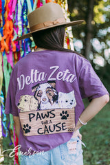 Delta Zeta Paws For A Cause Tee