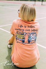 Delta Zeta Life is Better Wearing Our Letters Tee