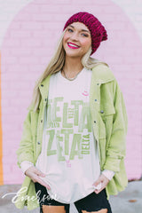 Delta Zeta Ivory Long Sleeve Tee