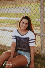 Delta Zeta Baseball PR T-shirt
