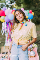 Delta Zeta Yellow Lightning Bolt Tee