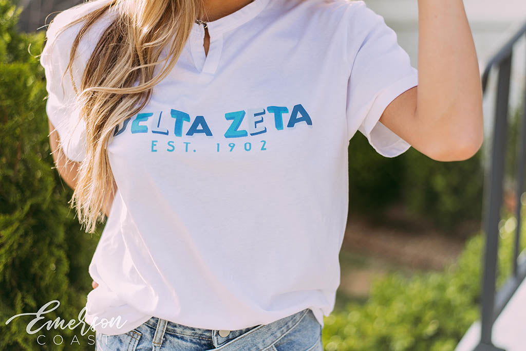 Delta Zeta Recruitment Notch Tee