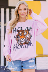 Delta Zeta Tiger Graphic Sweatshirt
