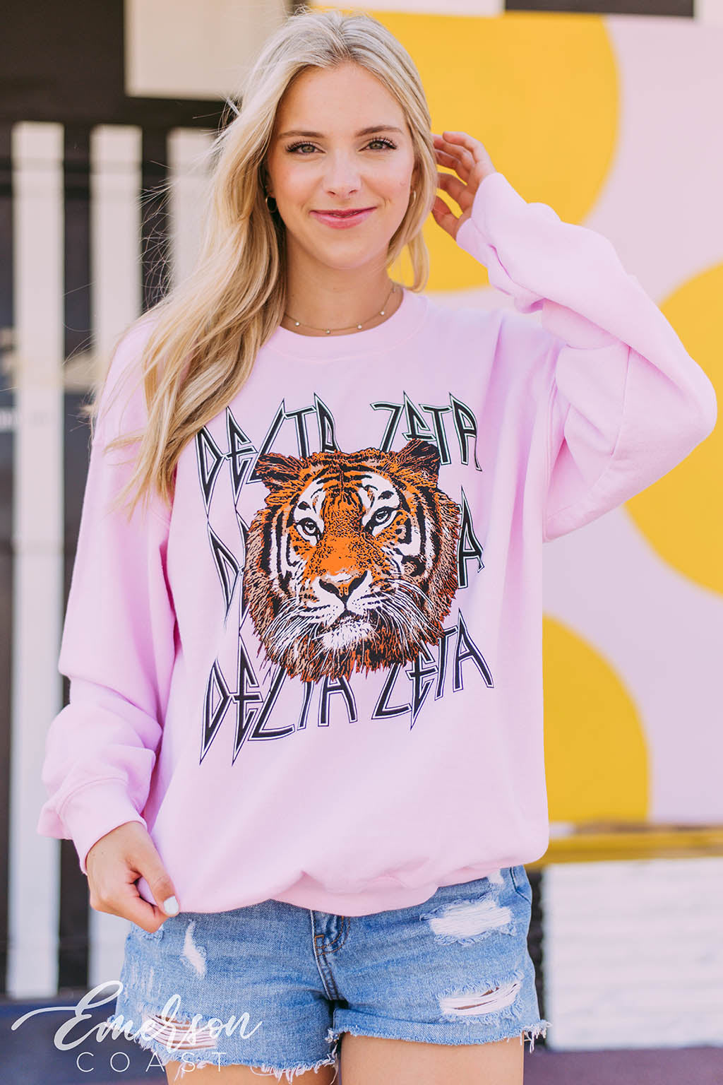 Delta Zeta Tiger Graphic Sweatshirt
