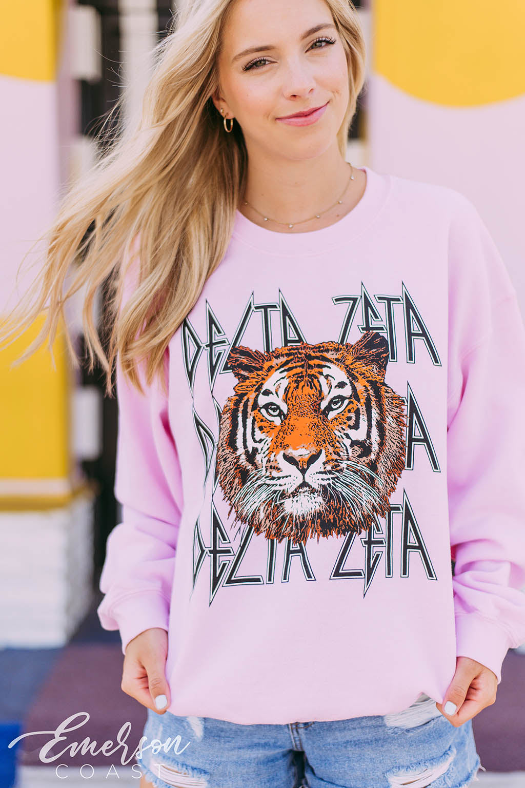 Delta Zeta Tiger Graphic Sweatshirt
